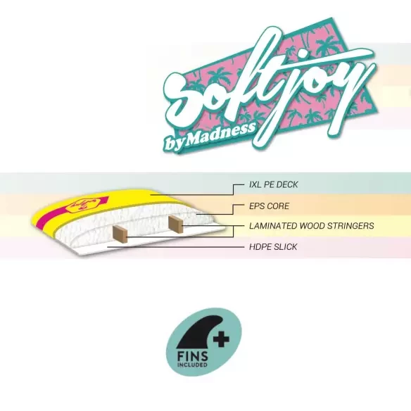 Surfbrett Softjoy Olmek 6'0"
