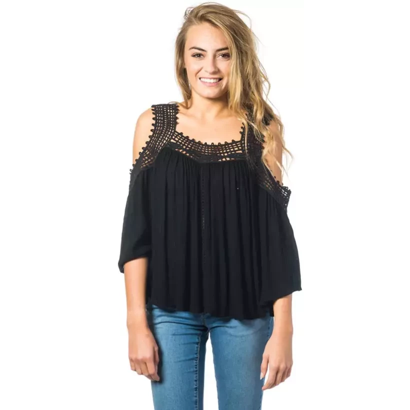 T-Shirt Rip Curl Partito black