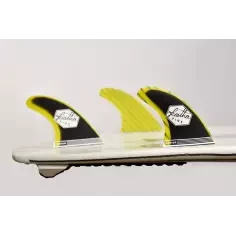 Quillas Feather Fins Fiberglass Yellow & Black 2