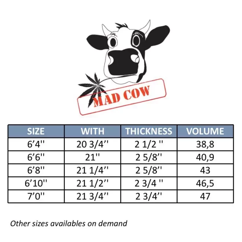 Surfboard evolutionaire MS Mad Cow