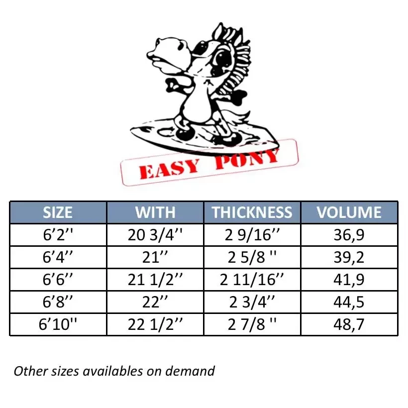 Tabla de surf evolutiva MS Easy Pony