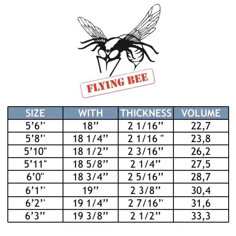 Tabla de surf MS Flying Bee 6'1''