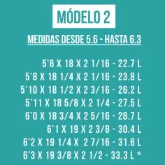 Foam pre shapeado Teccel modelo 2 2