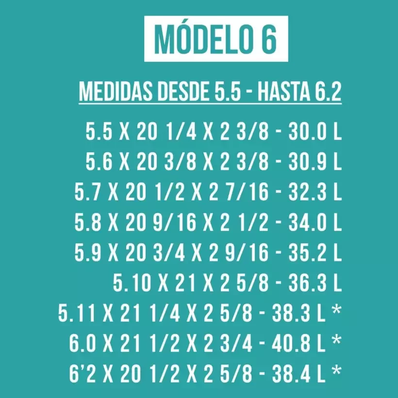 Foam pre-shaped Teccel modello 6
