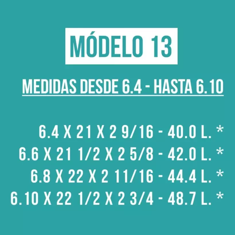 Foam pre-shaped Teccel modello 13
