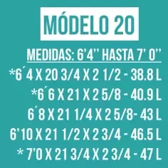 Foam pre shapeado Teccel modell 20 2