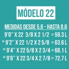 Foam pre shapeado Teccel modelo 22 2