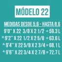Foam pre shapeado Teccel modell 22