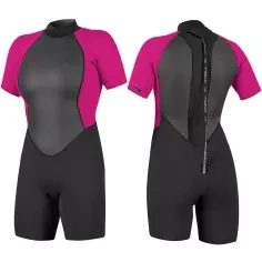 Fato Shorty O´Neill Reactor 2mm Womens Black/Berry