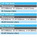 Surfplank softboard Mobyk Fish Quad