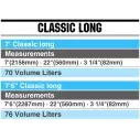 Surfplank softboard Mobyk Classic Long Violet Jade