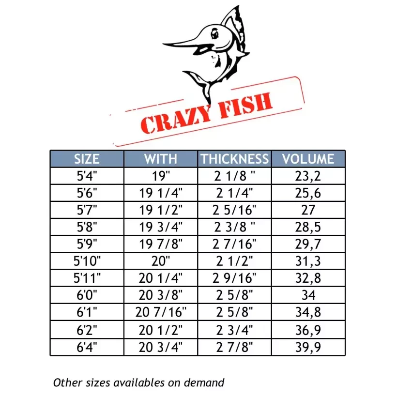 Prancha de surf MS Crazy Fish CFE