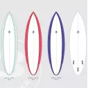 Tabla de surf Simon Anderson Single Flyer Rounded Pin