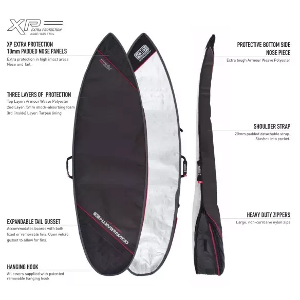 Capa Ocean & Earth Compact Day Shortboard Silver