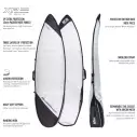 Funda Ocean & Earth Aircon Longboard Black/Red