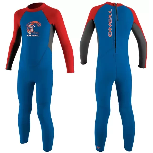 Neopreno O´Neill Reactor 2mm Toddler Ocean/Graphite/Red