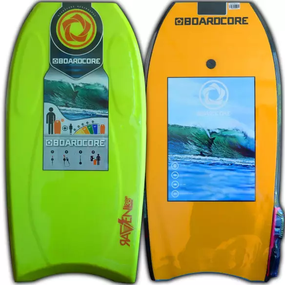 bodyboard Boardcore Raven Green/Orange