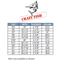 Surfbrett MS Crazy Fish Squash CFE 2