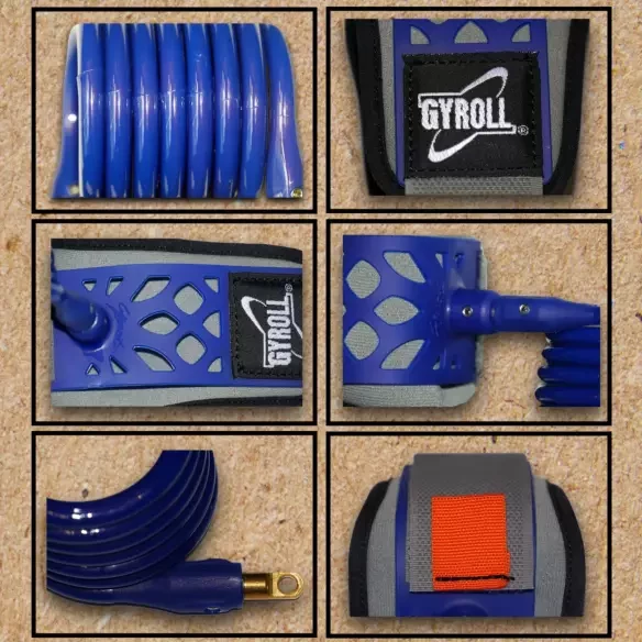 Bodyboard leash Gyroll Wirst Black