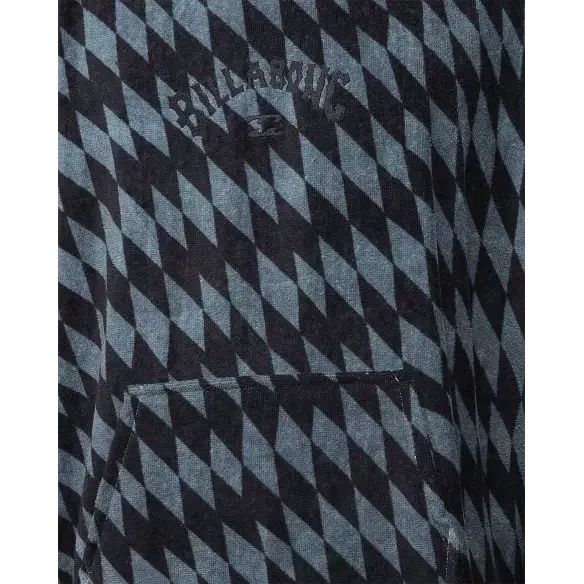 Poncho Billabong Grey Diamonds