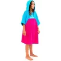 Poncho Junior Surf Logic ciano & rosa