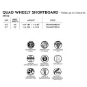 Sacche Creature Shortboard Quad Wheely DT2.0