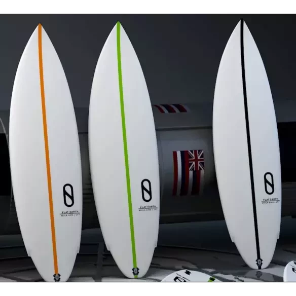 Surfboard Slater Designs Flat Earth LFT Black/White