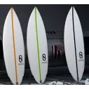 Surfboard Slater Designs Flat Earth LFT Black/White