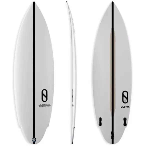 Prancha de surf Slater Designs Flat Earth LFT Preto/branco
