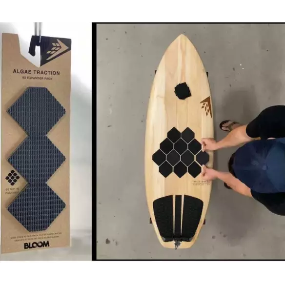 Pad de surf Firewire Expander Traction Pad Black