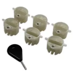 Jeu de 6 Plugs d'aileron M-Fins Os