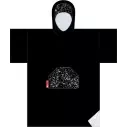 Poncho toalla Madness Black Speckle