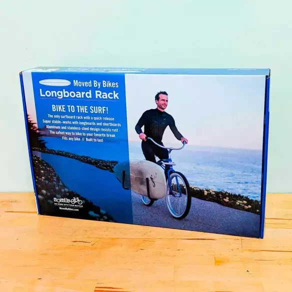 Ondersteuning surfplank Longboard fiets Moved By Bikes