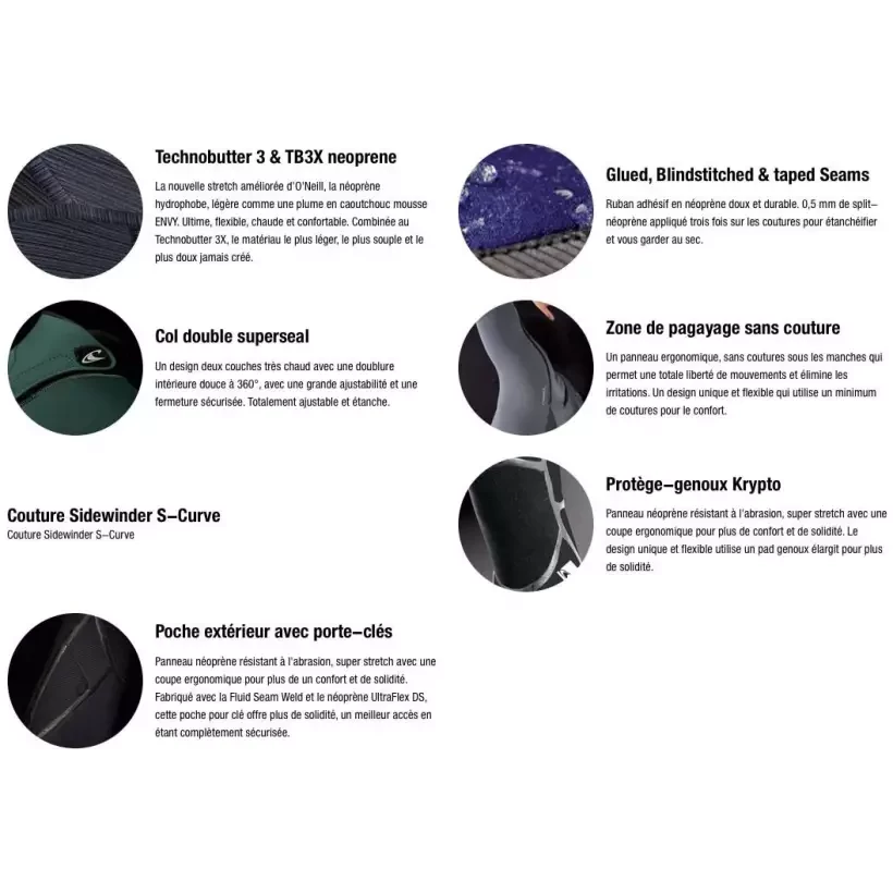 Muta surf ONeill Hyperfreak Comp 4/3mm Black/Black