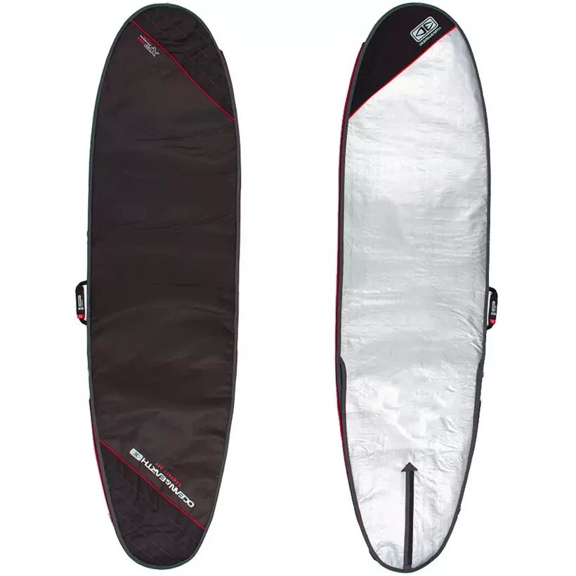 Sacca Ocean & Earth Compact Day Longboard Black/Red