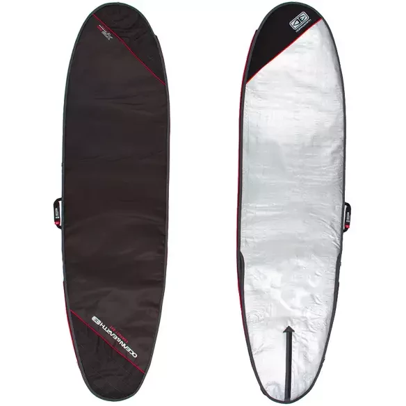 Sacca Ocean & Earth Compact Day Longboard Black/Red