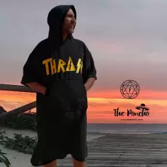 Poncho asciugamano Thrash Logo Yellow 2