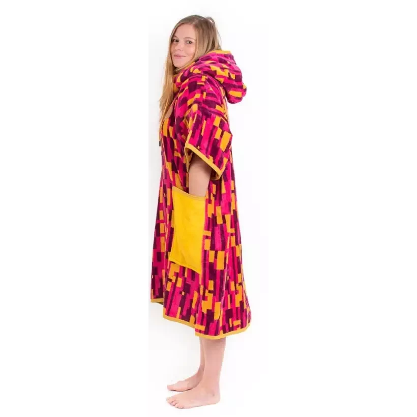 Poncho All In V Bumpy Women Jacquard