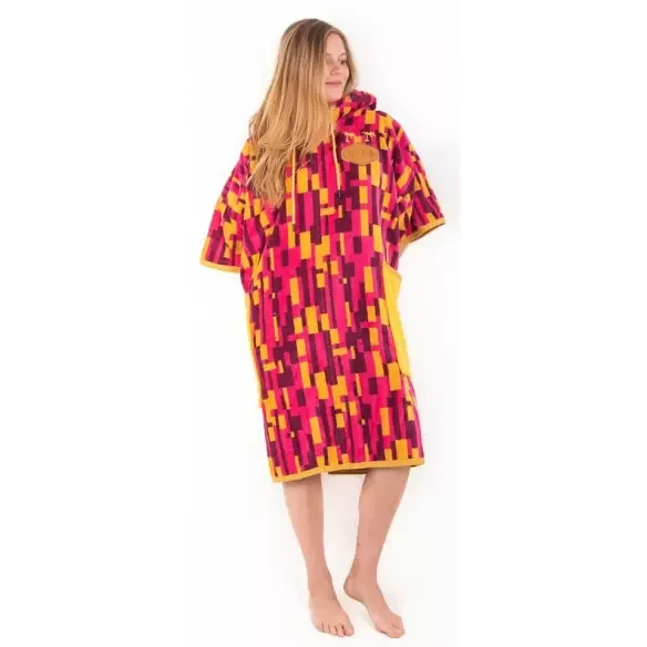 Poncho All In V Bumpy Women Jacquard