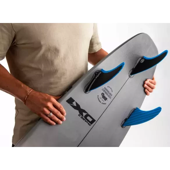 Quillas Feather Fins Fiberglass Blue & Black