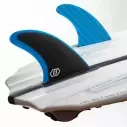 Finnen Feather Fins Fiberglass Blue & Black Single Tab