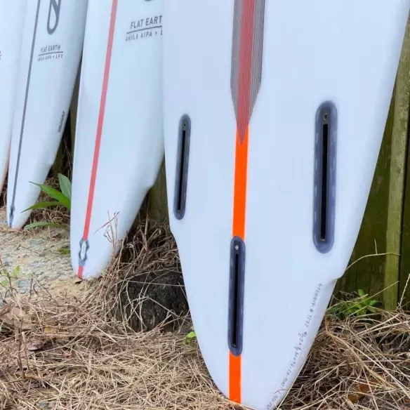 Surfboard Slater Designs Flat Earth LFT White/Orange