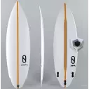 Surfboard Slater Designs Flat Earth LFT White/Orange