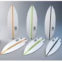 Surfboard Slater Designs Flat Earth LFT White/Orange