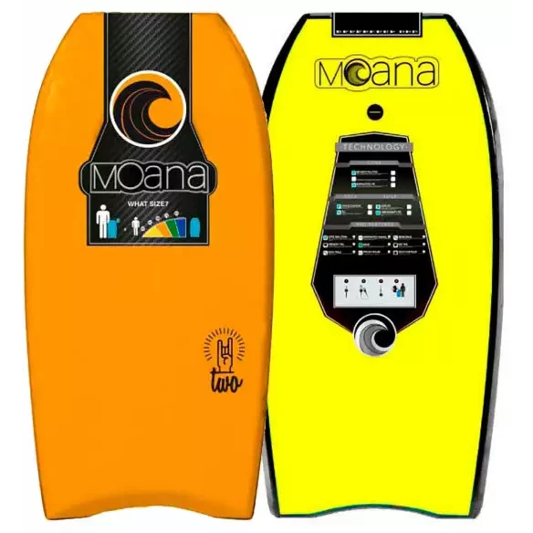Prancha de bodyboard Moana Two Orange/Yellow