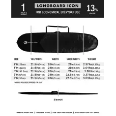Funda Creatures Longboard Lite Black 2