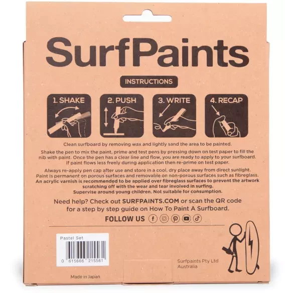 Tintas para pranchas de surf SURFPAINTS Pastel