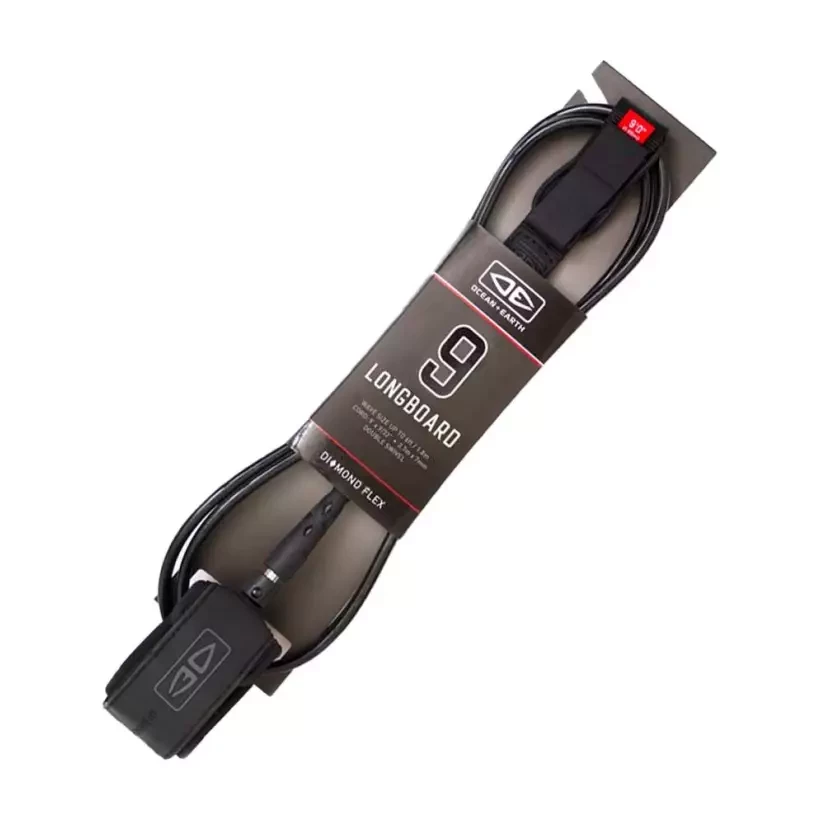 Leash Ocean & Earth Diamond Flex Longboard Black