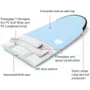 Surfplank softboard NSP P2 Soft Surf Wide