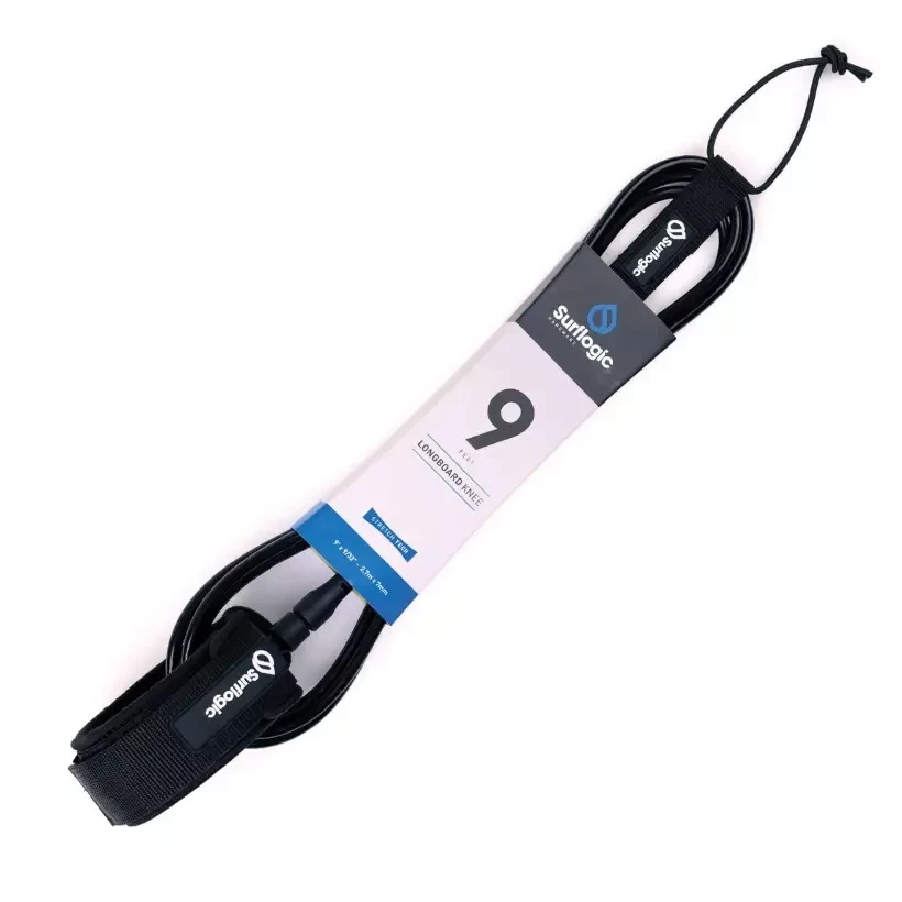 Leash surf SurfLogic Longboard Knee Black